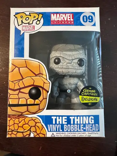 Funko Pop Marvel 09 - The Thing B/W Gemini, View more