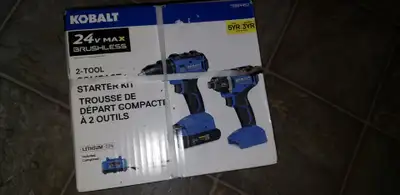 Kobalt 24V Max Brushless 2-Tool Combo Kit 0864452***NEW, View more