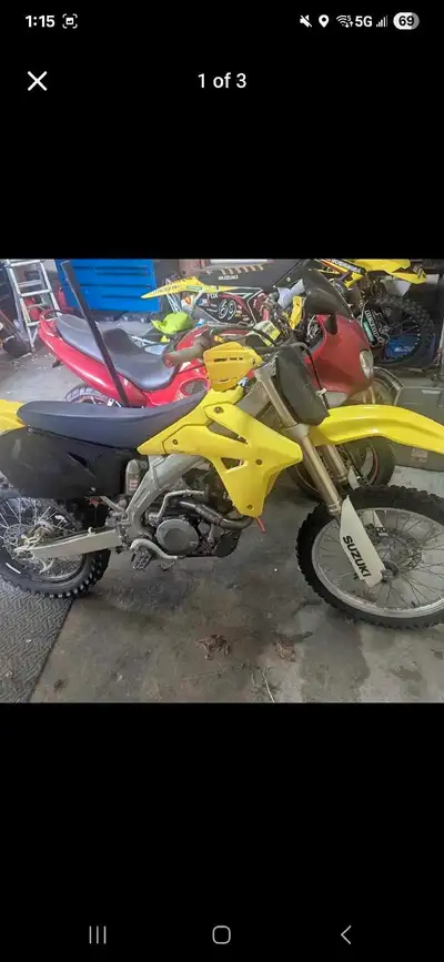 RMZ 450 Runs excellent. New tires,grips, fresh oil change and new fork seals. No issues. Very powerf...
