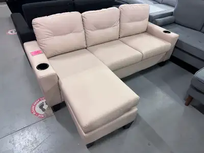 Brand new sectional sofa on sale 73” by 50” Only $399 Available in beige and black We have a physica...