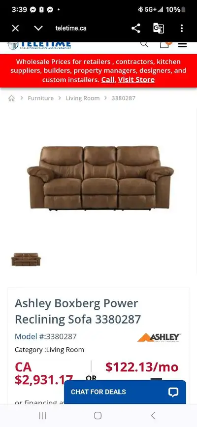 reclining couch, View more