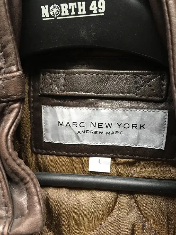 MANTEAU DE CUIR BRUN POUR HOMME / MEN'S BROWN LEATHER COAT in Men's in Laval / North Shore - Image 4
