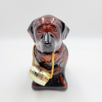 Vintage Avon St. Bernard Dog Bottle With Keg Barrel Brown Cologn