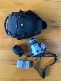 Pentax K-x DSLR camera with kit