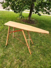 ANTIQUE IRONING BOARD or use as plant or table in VERY GOOD COND