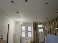 Drywall installation, taping and repair 