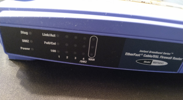 Linksys BEFSX41 Cable/DSL Router (10/100 Switch/VPN endpoint in Networking in Kitchener / Waterloo - Image 2