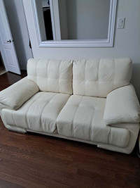 Faux leather sofa 