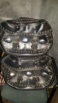 Harley Davidson Bags leather hard case silver emblems