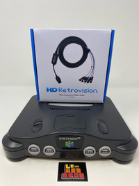 Nintendo N64 + RGB Mod + HD Retrovision Component Cable