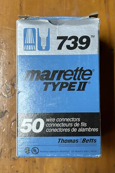 Wire connectors- Marrette 739P electrical, View more