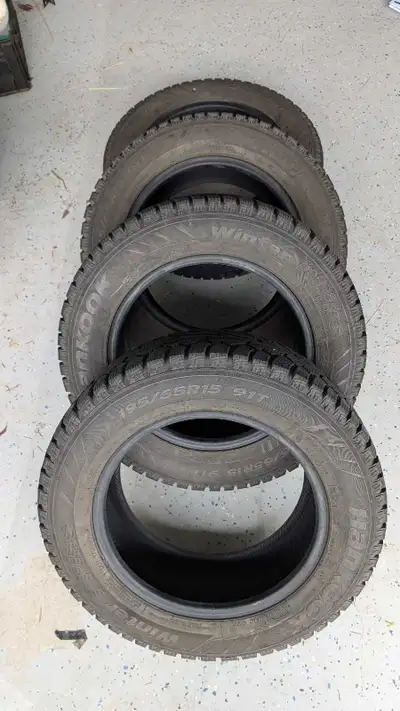 Used Hankook Winter i*Pike 195/65R15 tires, for my Honda civic since 2016. Strong. Good condition. S...