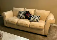 Italian leather couch, love seat and chair in GREAT  condition.