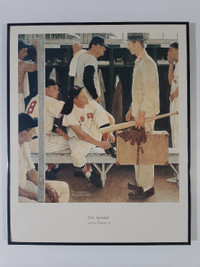 The Rookie by Norman Rockwell Print Frame Art