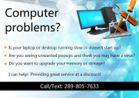 Laptop / Desktop computer services