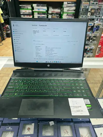 Laptop I5 8 ram gtx 1050 win 11, View more