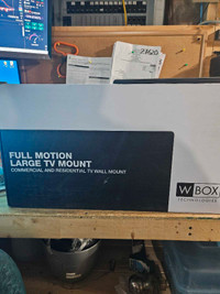 Full motion TV wall mount 43 to 80inch 120lbs