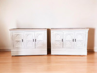 Wood Night Stands x2 / End Tables / Tables De chevets