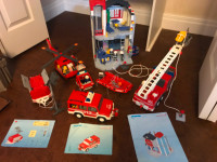 Vintage discontinued fire station playmobil set
