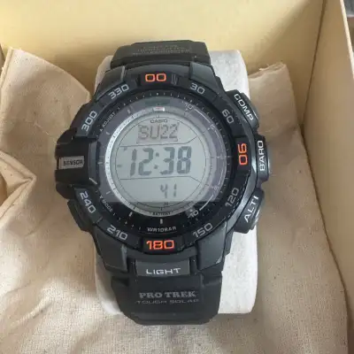 For Sale: Casio Triple sensor multi-function sport watch Model# PRG-270 Features :Tough Solar Power,...