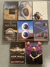 Pink Floyd David Gilmour Roger Waters DVDs EUC The Wall Live 