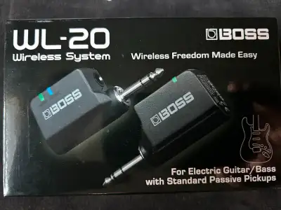 Boss WL-20 Wireless Guitar or Bass System, View more