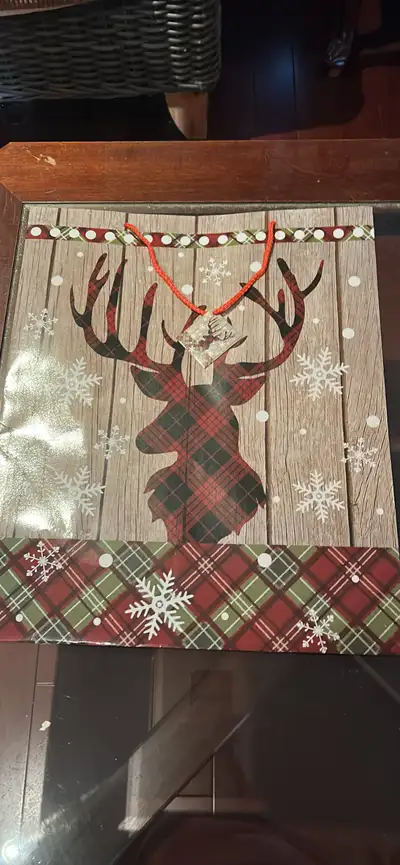 4 large gift bags for $10, View more