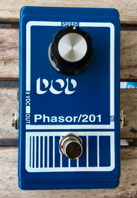 DOD 201 Phasor Phaser Guitar Pedal. MINT.