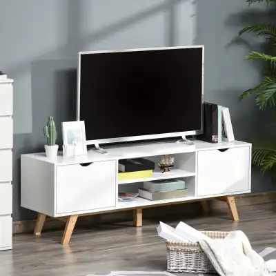Wooden TV Stand with 2 Storage Cabinet Stand for TV's up to 65", View more