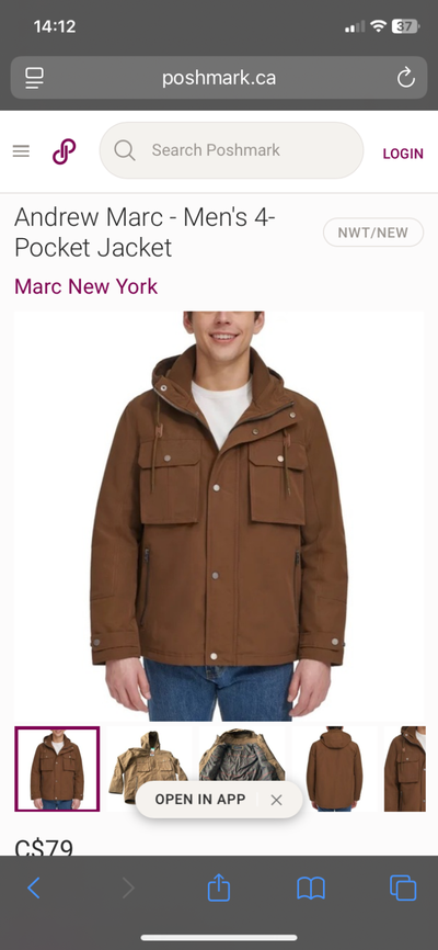 Jackets for sale size small to xxl 40$, View more
