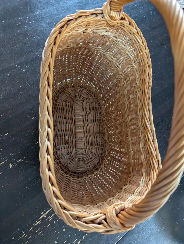 Two Wicker Baskets with Handles458770503718021121