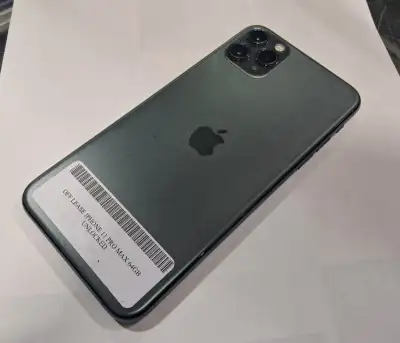 Item Description Used Good - Apple iPhone 11 Pro Max 64GB Unlokced Price: $369.99 Price is firm Pick...