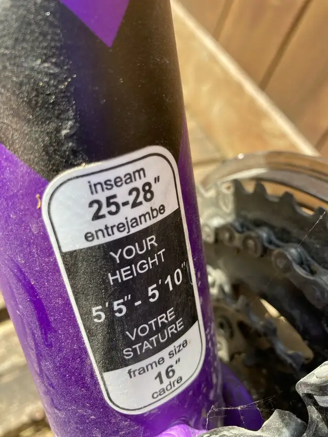 CCM 24 Speed Mountain Bike Ride Me Purple in Mountain in City of Toronto - Image 10
