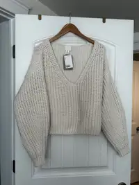 H&M Knit Sweater- New With Tags- Size Large 
