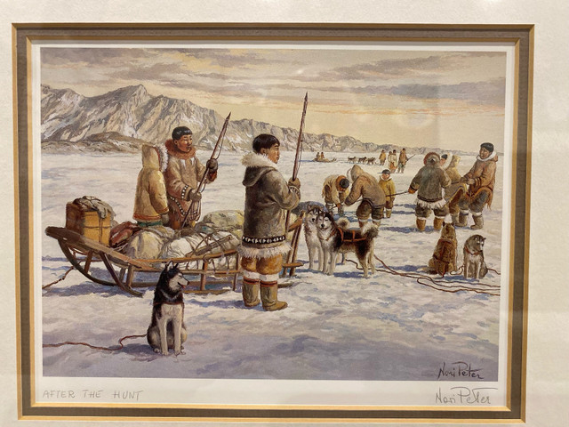 INUIT PRINT NORI PETER in Arts & Collectibles in Ottawa - Image 2