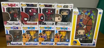 Funko Pop Collection Lot – Marvel, NBA, Star Wars (9 total), View more