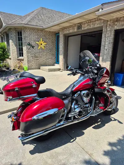 Cruising the open road is a dream on this 2014 Kawasaki Voyager, a touring motorcycle designed for c...
