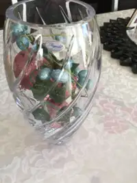 Vase-crystal brand new