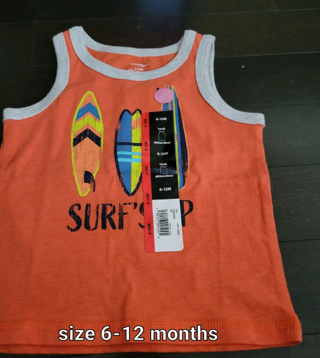 Boys size 6-12 months tank top (new with tag) in Clothing - 6-9 Months in Mississauga / Peel Region