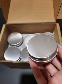 22-pack Metal tins 1oz (30 ml)
