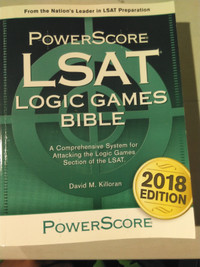 PowerScore LSAT Logic Games Bible 2018 Edition