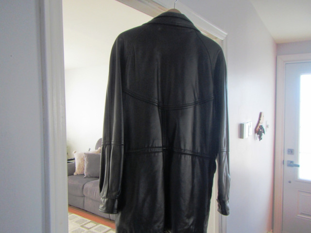 Manteau de cuir noir pour homme S-M dans Hommes  à Ville de Montréal - Image 2
