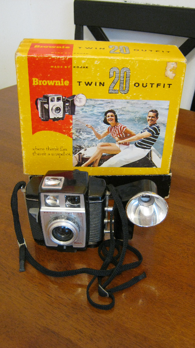 Vintage Kodak Brownie Twin 20 Outfit Camera, View more