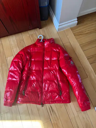 Authentic moncler jacket, size 3 (large) reason for selling is I have too many jackets. No hood. I c...