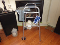 Drive Medical Delux Folding Walker With Tray - New