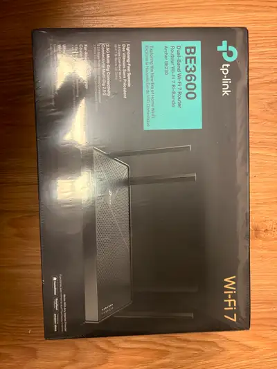 Brand new and factory sealed TP-Link Archer BE230 dual-band Wi-Fi 7 router. Model: Archer BE230 Wi-F...