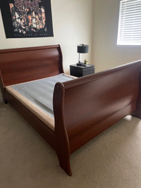 Solid wood Double Sleigh Bed