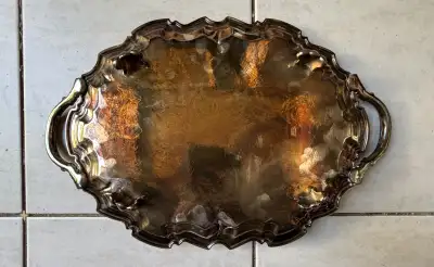 silver tray, View more