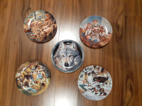 Set of 5 Bradford Exchange Dog Collector plate collection 