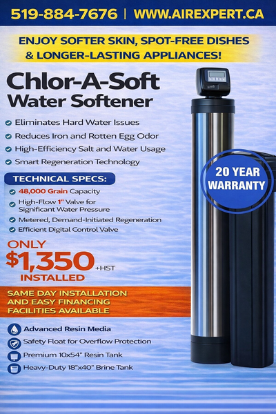 WATER SOFTENER WATER SOFTENER WATER SOFTENER  $1350 INSTALLED, View more